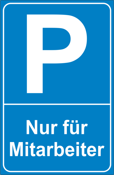 Parkplatzkennzeichnung Aufkleber